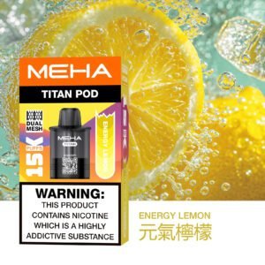 MEHA 泰坦 15000 口換彈系統 Mesh 網芯霧化性能怪獸 15ml 巨量儲油空間 純粹果萃鮮活還原 台灣現貨【買 3 顆贈主機】